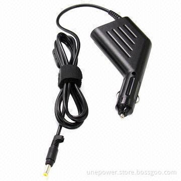 Laptop In-car Charger for HP, 18.5V, 3.5A, 65W Output, 4.8*1.7mm I-tip, Black Color